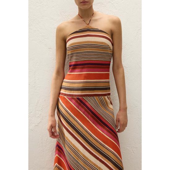  페이스풀더브랜드 롱 원피스 페이스풀 더 브랜드 클라라 맥시 드레스 무라노 앰버 - FAITHFULL THE BRAND