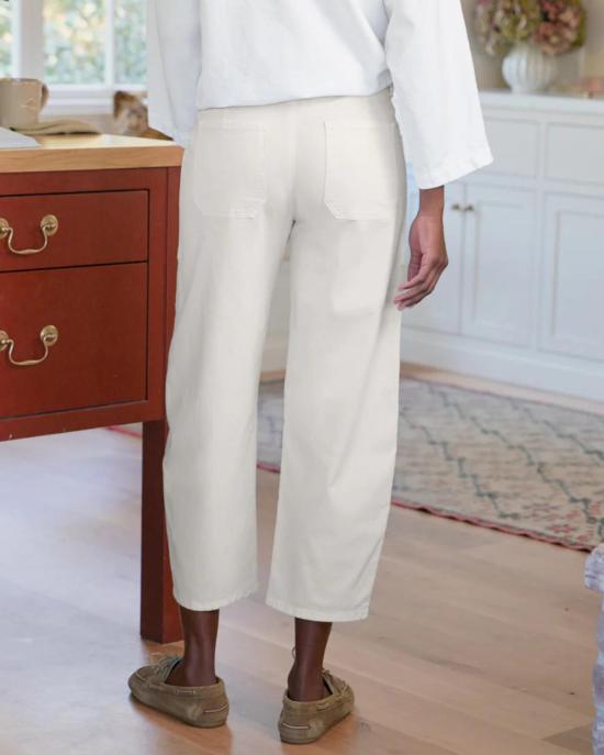  프랭크 앤 에일린 크롭 팬츠 프랭크 & 아일린 브레이 에브리데이 배럴 팬츠 초크 - FRANK & EILEEN