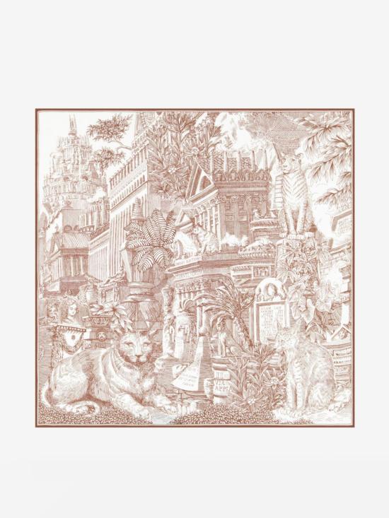  이누이 에디션 머플러/스카프 Inoui Editions Square 65 피라네시 스카프 - INOUI EDITION