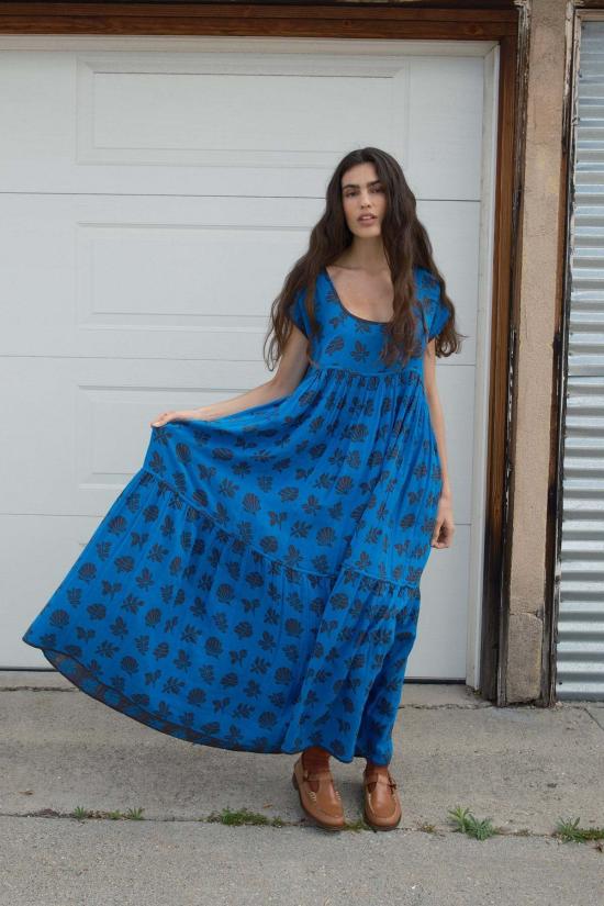  에이스 앤 지그 롱 원피스 에이스 & 지그 룰루 드레스 자바 - ACE & JIG