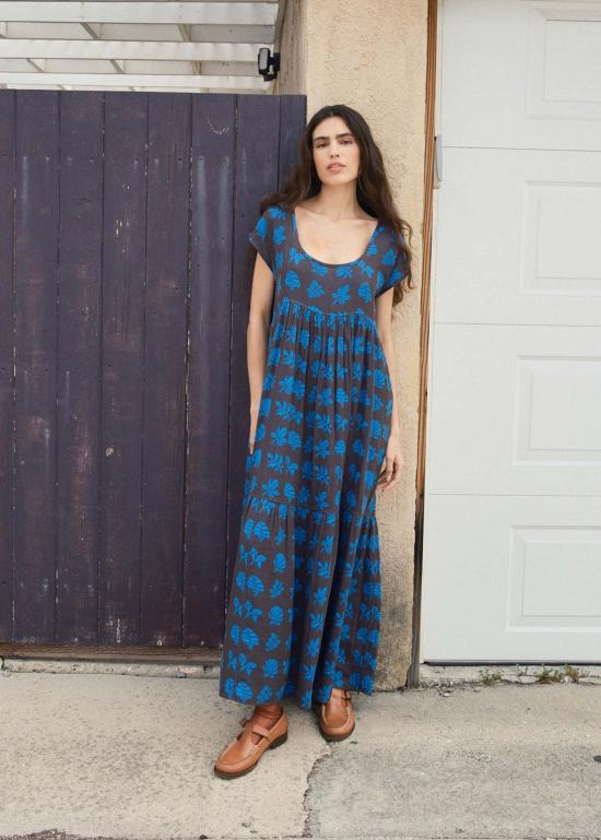  에이스 앤 지그 롱 원피스 에이스 & 지그 룰루 드레스 자바 - ACE & JIG