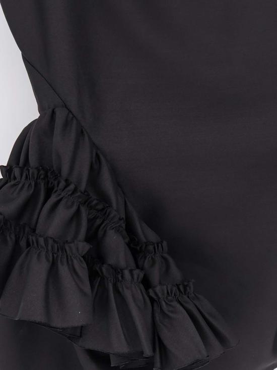  드리스 반 노튼 민소매 티셔츠 드리스 반 노텐 케이시 울 앤 실크 탑 블랙 - DRIES VAN NOTEN