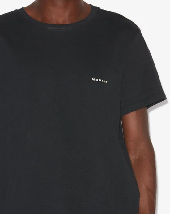 26SS 이자벨마랑 반팔 티셔츠 TS0047HAB3N13H 01BK Black - ISABEL MARANT