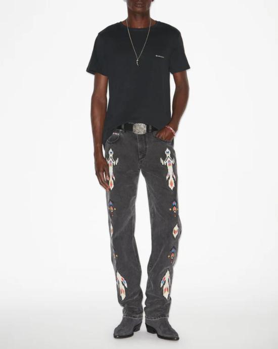 26SS 이자벨마랑 반팔 티셔츠 TS0047HAB3N13H 01BK Black - ISABEL MARANT