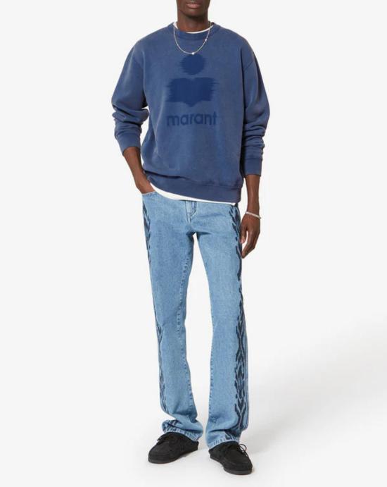 26SS 이자벨마랑 미코이 로고 스웨트 셔츠 SW0029HAC1M01H 30IN Blue - ISABEL MARANT