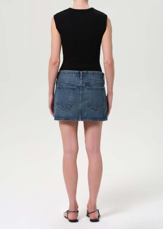  에이골디 데님 스커트 아골데 알렉 미니 스커트 드웰 - AGOLDE