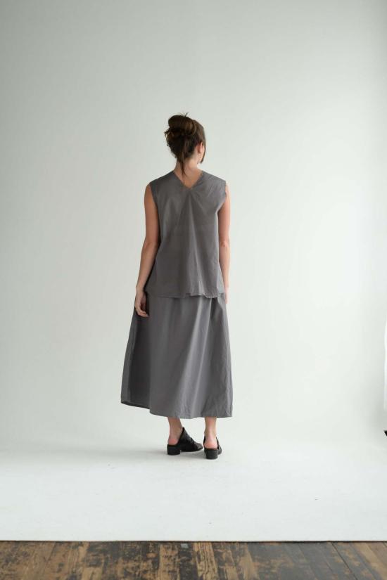  샤 롱 스커트 투 포켓 스커트 미디엄 롱 - SCHA