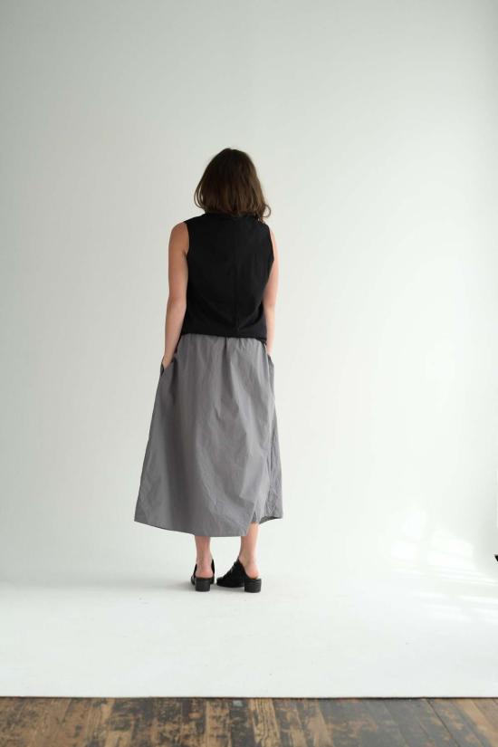  샤 롱 스커트 투 포켓 스커트 미디엄 롱 - SCHA