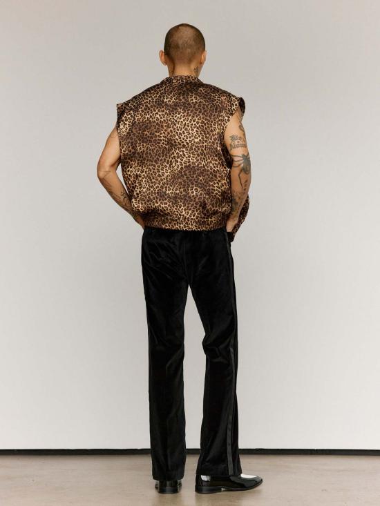  어니스트 더블유 베이커 베스트 어니스트 W. 베이커 치타 비스코스 민소매 트랙 재킷 - ERNEST W. BAKER