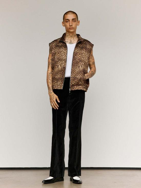  어니스트 더블유 베이커 베스트 어니스트 W. 베이커 치타 비스코스 민소매 트랙 재킷 - ERNEST W. BAKER