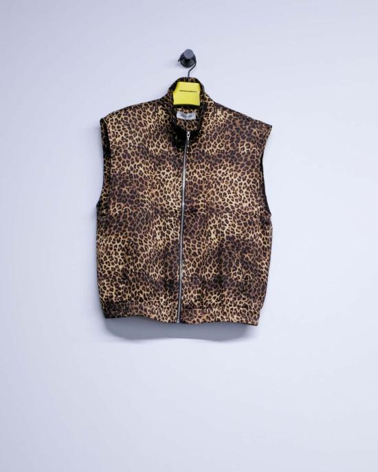  어니스트 더블유 베이커 베스트 어니스트 W. 베이커 치타 비스코스 민소매 트랙 재킷 - ERNEST W. BAKER