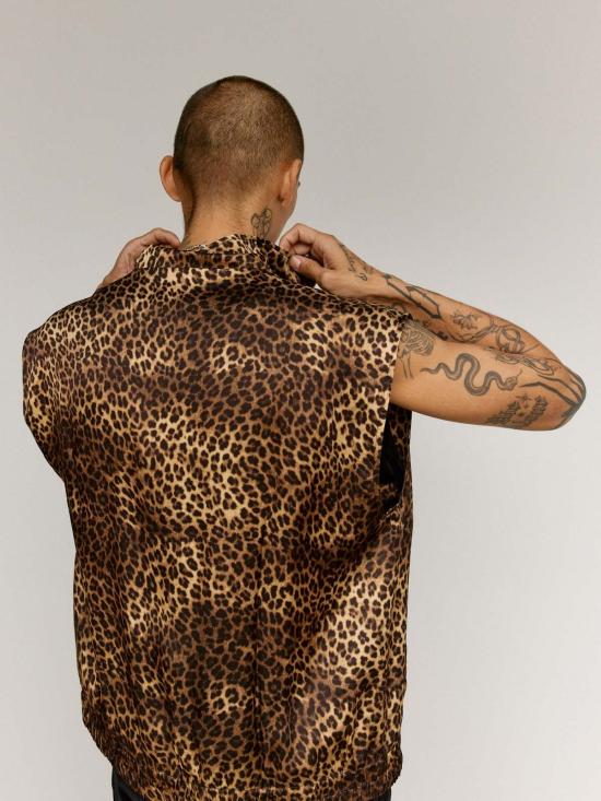  어니스트 더블유 베이커 베스트 어니스트 W. 베이커 치타 비스코스 민소매 트랙 재킷 - ERNEST W. BAKER