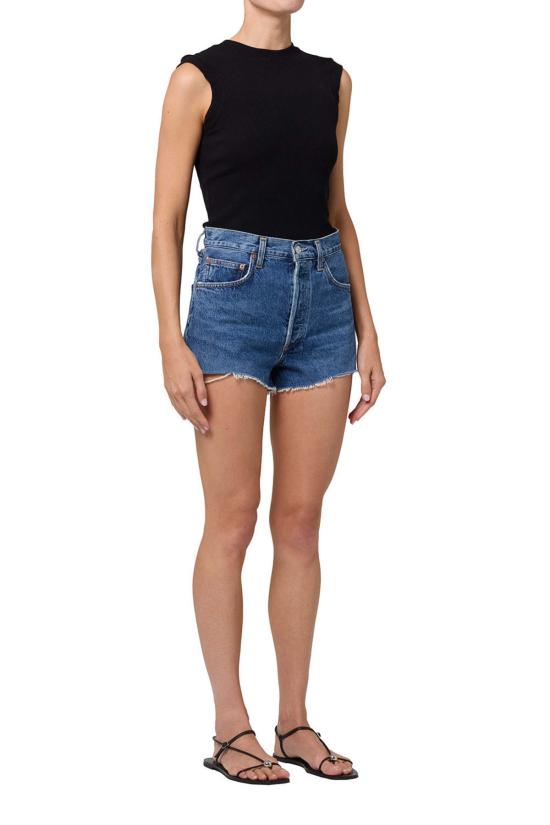  에이골디 데님 숏팬츠 아골드 리들리 쇼트 에나무어 - AGOLDE