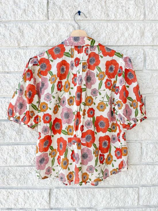  트로바타 블라우스 Trovata Nadine  Poppy Costa - TROVATA