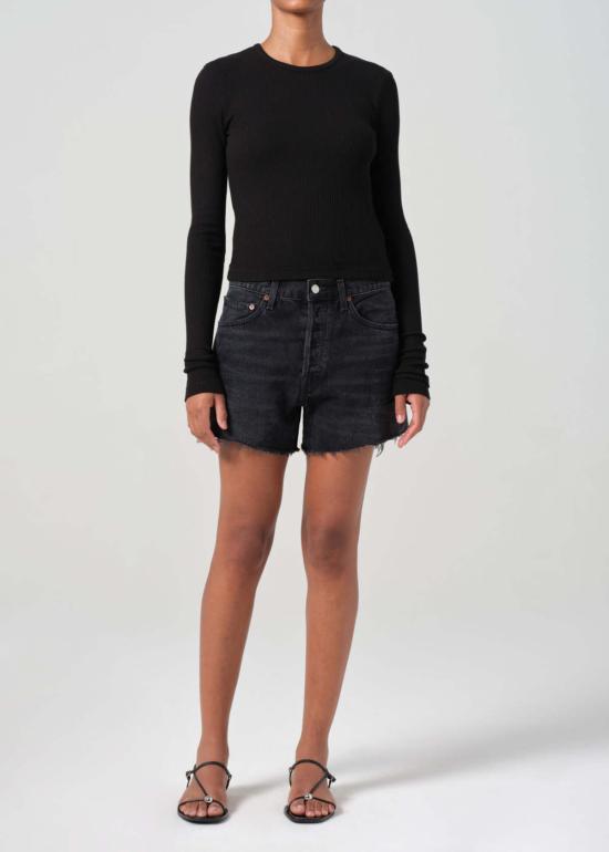  에이골디 데님 숏팬츠 아골드 파커 롱 숏 프라이트