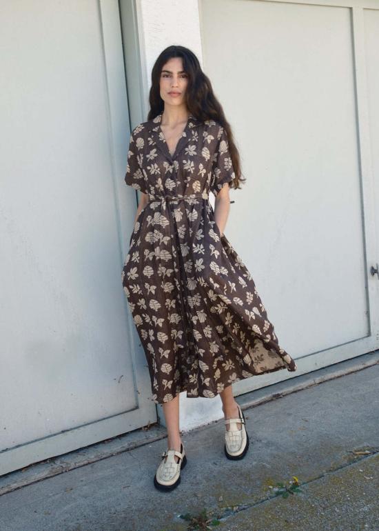  에이스 앤 지그 롱 원피스 에이스앤지그 사빈 드레스 보태니컬 - ACE & JIG