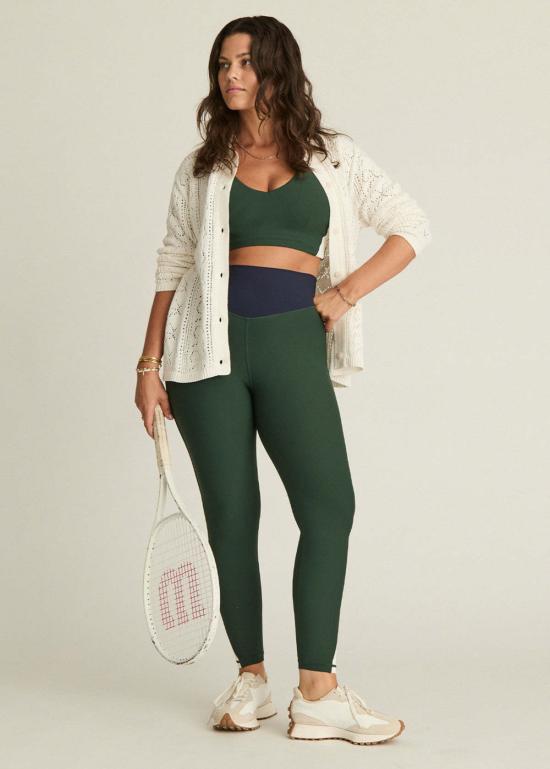  더 업사이드 트레이닝 티셔츠업사이드 플레이오프 아이작 V넥  그린 - THE UPSIDE