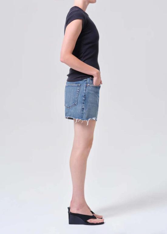  에이골디 데님 숏팬츠 아골드 나이 숏 바운티 - AGOLDE