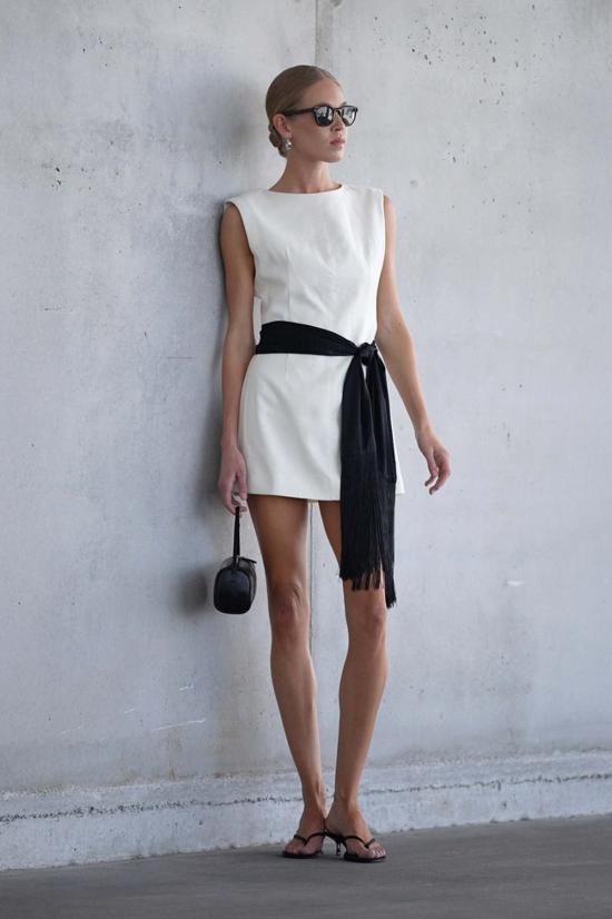  파렌테지 머플러/스카프 프린지 스키니 실크 스카프