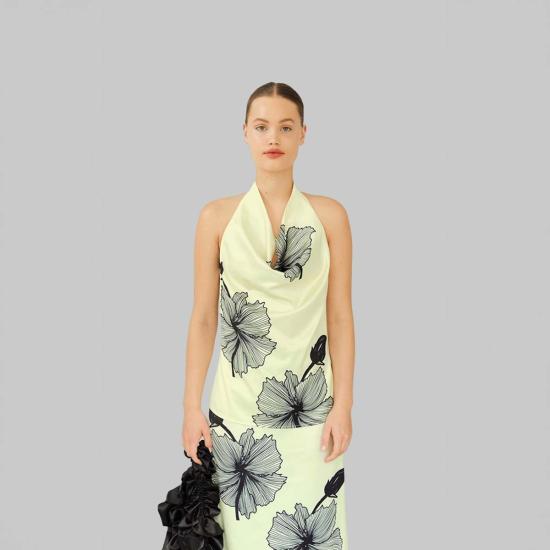  오페라 스포츠 블라우스 론 탑 텐더 옐로우