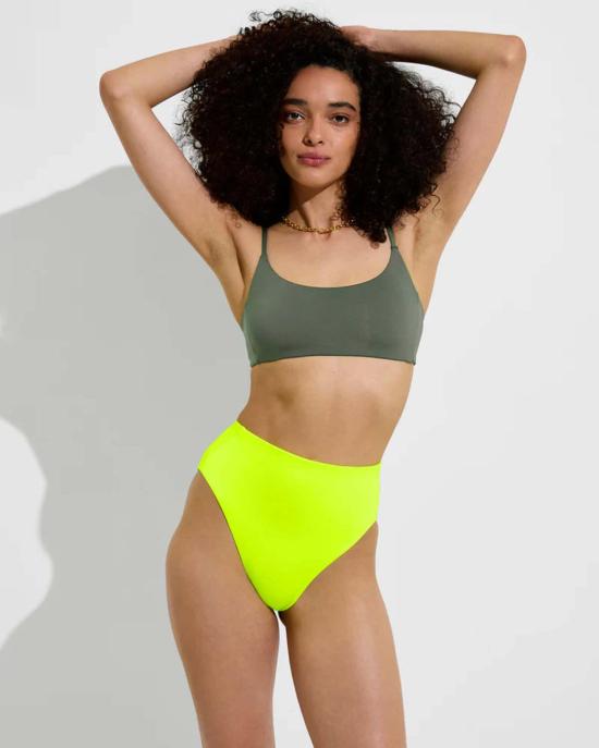  레프트 온 프라이데이 비키니 수영복 금요일에 왼쪽 하이 하이 수영복 하의 - LEFT ON FRIDAY