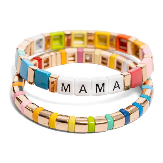  Daily Candy 팔찌 데일리 캔디 파스텔 레인보우 타일 - OTHER BRANDS