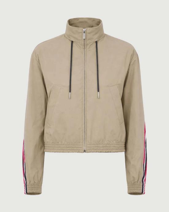  톰브라운 자켓 톰 브라운 나일론 테크 트랙 재킷 베이지