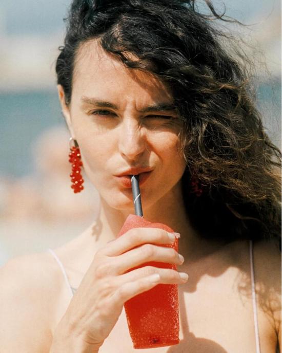  Jacob 이어링 제이콥 자나 귀걸이 레드