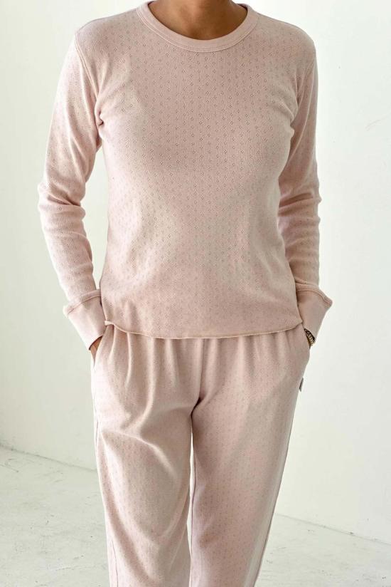  르 본 숍 긴팔 티셔츠 Le Bon Shoppe Pointelle 펀더멘탈 티셔츠