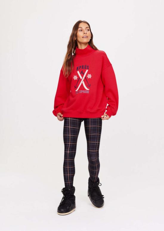  더 업사이드 터틀넥 업사이드 오프 피스트 클레멘타인 크루 스웨트셔츠 칠리 - THE UPSIDE