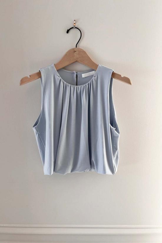  사블린 민소매 티셔츠 휘트니 크롭 벌룬 탱크