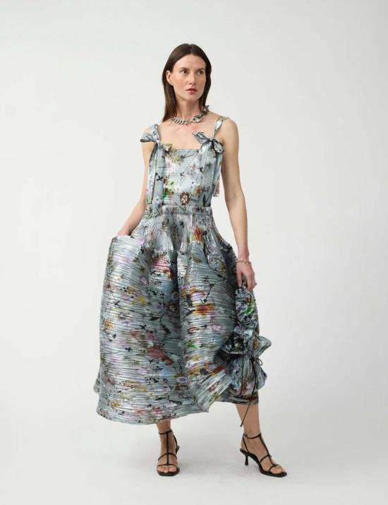 줄리아 호이어 롱 원피스 Julia Heuer 켄자 핸드플리츠 - JULIA HEUER