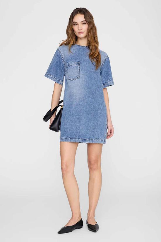  애니빙 데님 원피스 Anine Bing Tulah 드레스 타이달 블루