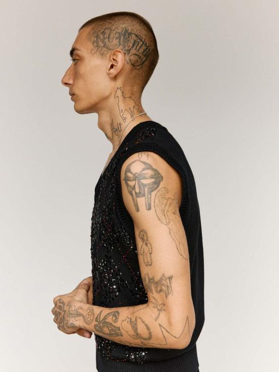  어니스트 더블유 베이커 니트 베스트 어니스트 W. 베이커 울 핸드메이드 아가일 - ERNEST W. BAKER