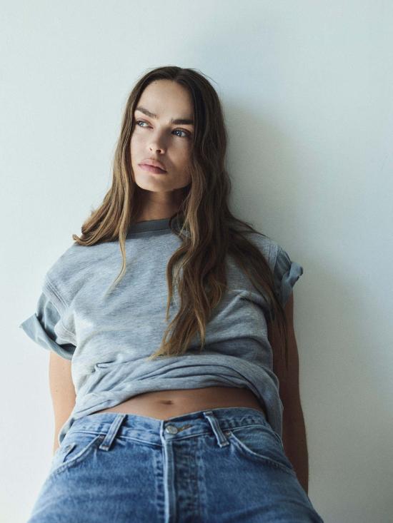  에이골디 데님 팬츠 아골드 V웨이스트 배기진 페어웨이 - AGOLDE