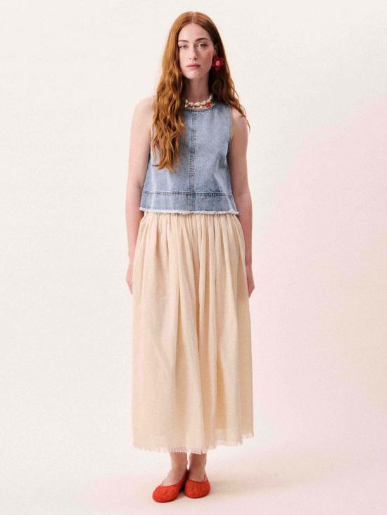  프렌치 롱 스커트 프랑스 메리 스커트