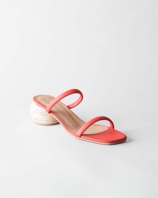  후마 블랑코 뮬/슬리퍼 휴마 블랑코 차치 힐  토마토 - HUMA BLANCO