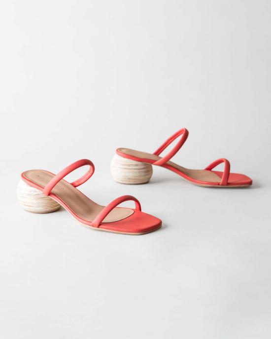  후마 블랑코 뮬/슬리퍼 휴마 블랑코 차치 힐  토마토 - HUMA BLANCO