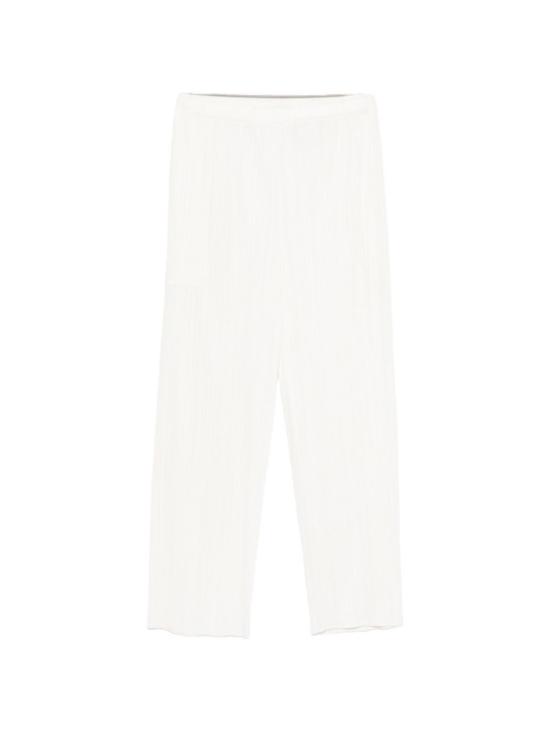 26SS 플리츠플리즈 스트레이트 팬츠 PP66JF125 01 Bianco