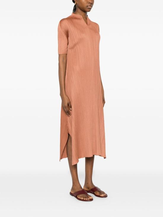 26SS 플리츠플리즈 롱 원피스 PP66JH136 44 Brown - PLEATS PLEASE