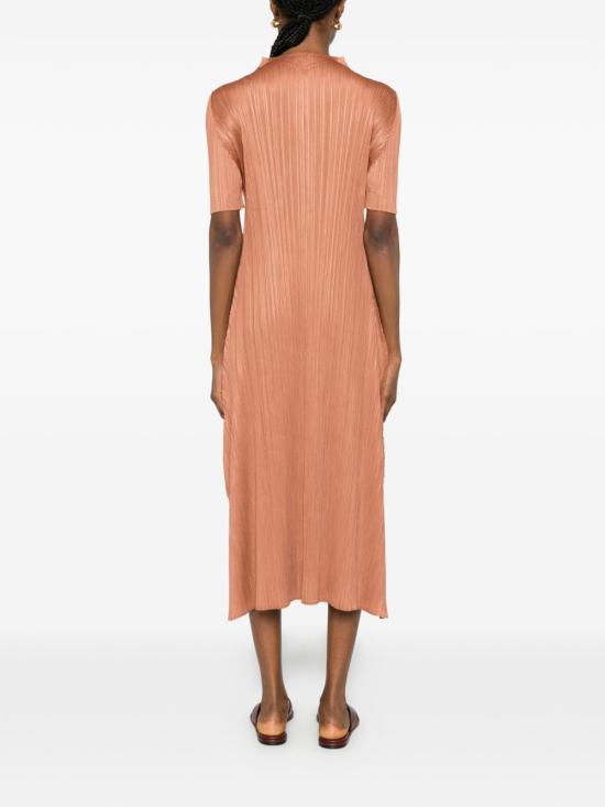 26SS 플리츠플리즈 롱 원피스 PP66JH136 44 Brown - PLEATS PLEASE