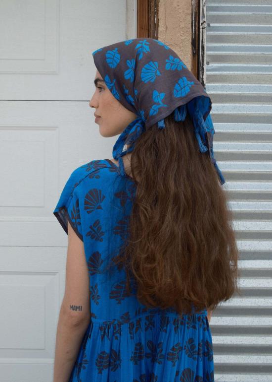  에이스 앤 지그 머플러/스카프 태슬 반다나 아주르