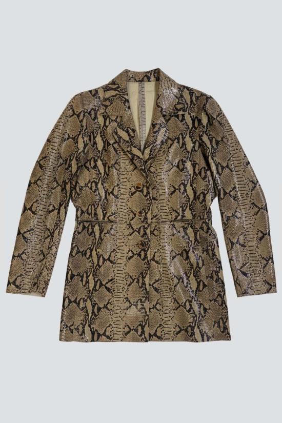  요바나 마르코비치 가죽 자켓 조바나 마르코비치 스네이크 아나 가죽 재킷