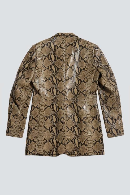  요바나 마르코비치 가죽 자켓 조바나 마르코비치 스네이크 아나 가죽 재킷 - JOVANA MARKOVIC