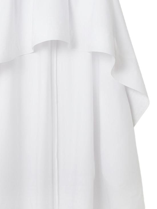  스텔라 맥카트니 미디 스커트 스텔라 매카트니 비대칭 코튼 스커트 화이트 - STELLA MCCARTNEY