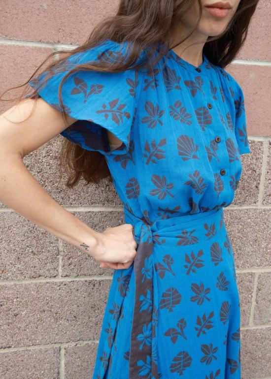  에이스 앤 지그 롱 원피스 에이스앤지그 상그리아 스커트 아주르 - ACE & JIG