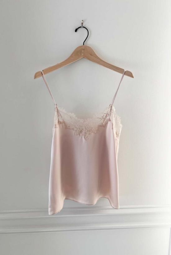  사블린 민소매 티셔츠 바비 레이스 트림 캐미솔