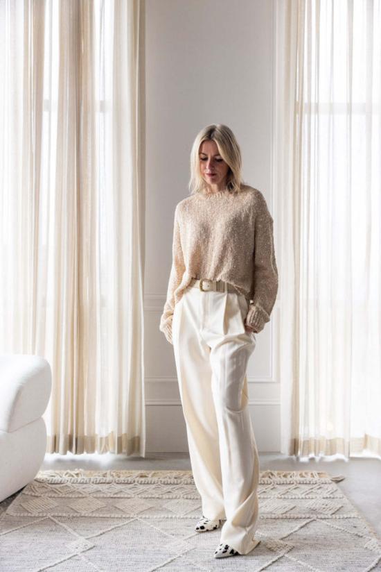  알리지 스웨터 알리시 코튼 스팽글 - ALYSI