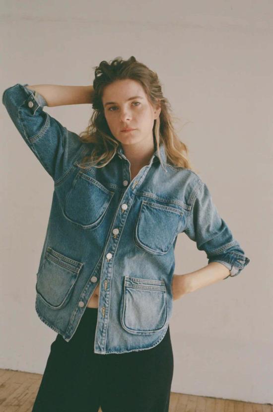  샤이나 모트 데님 자켓 워크 셔츠 - SHAINA MOTE