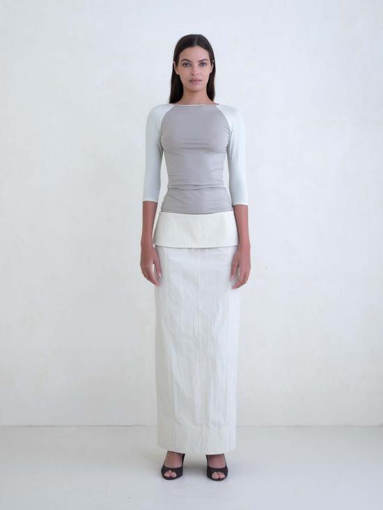  벨 안나 긴팔 티셔츠 래글런 탑